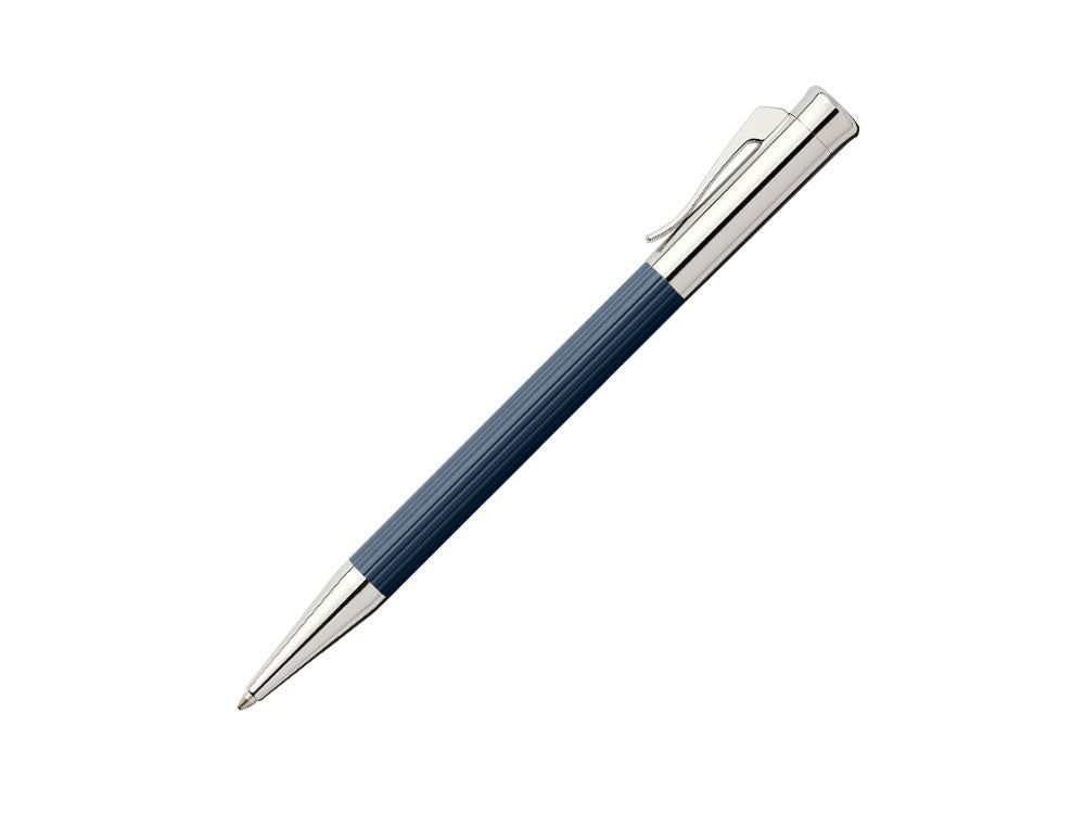 Bolígrafo Graf von Faber-Castell Tamitio, Metal, Acanalado, Azul Marino, 141583