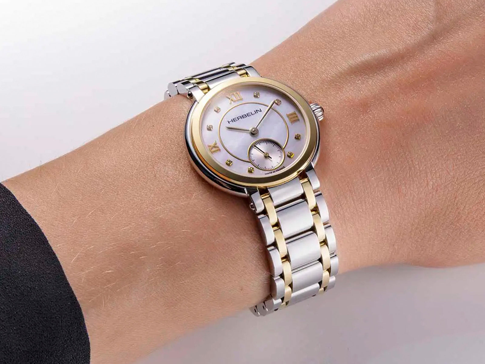 Reloj de Cuarzo Herbelin Galet, Blanco, 31.5 mm, 5 atm, 10630BT59