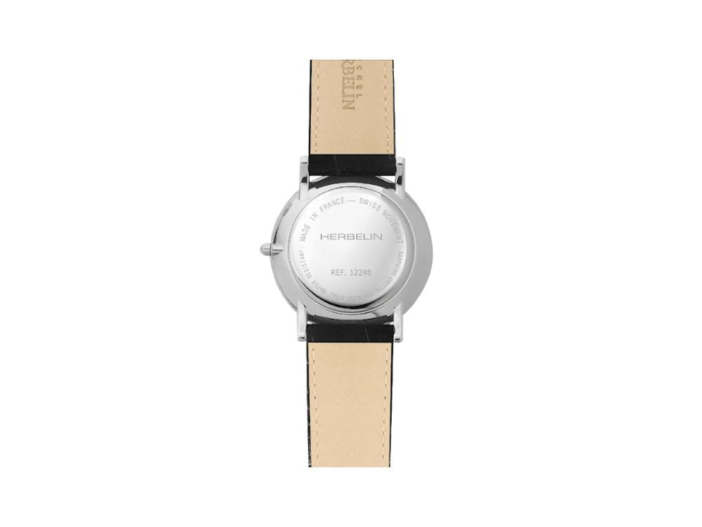 Reloj de Cuarzo Herbelin Classique, Acero Inoxidable 316L, Blanco, 12248AP08