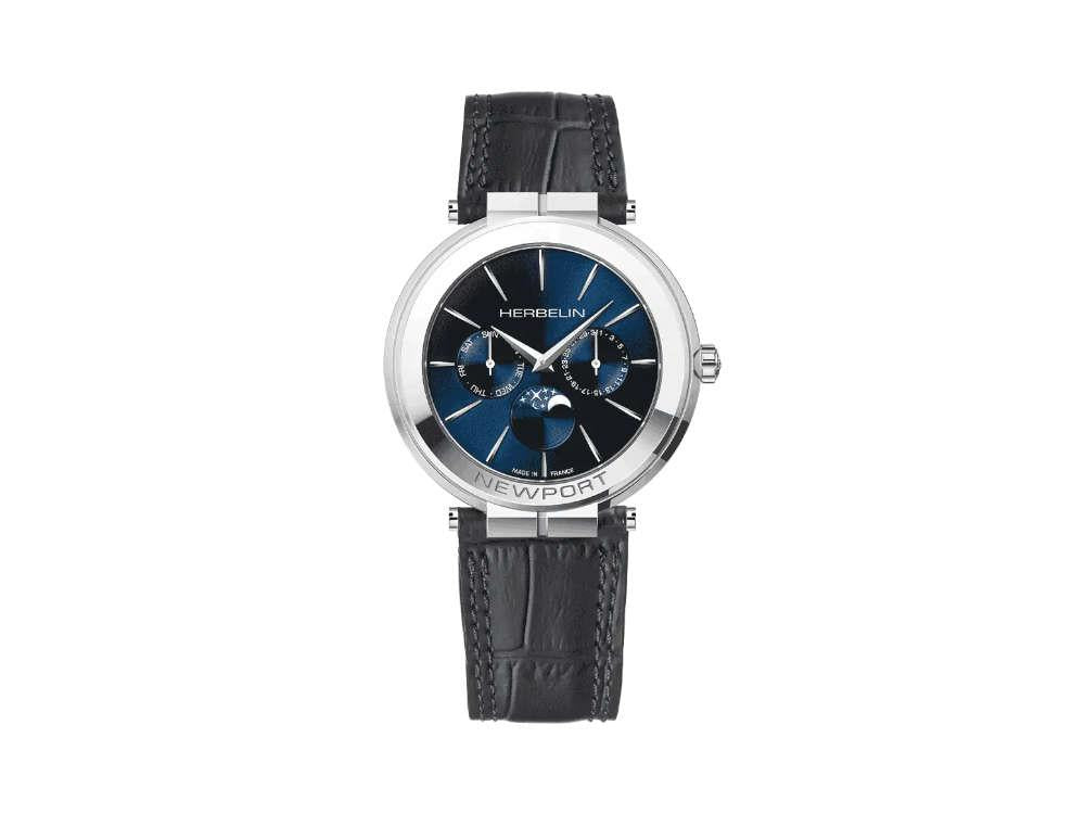 Reloj de Cuarzo Herbelin Newport Slim Phase De Lune, 41.5 mm, 12722AP15