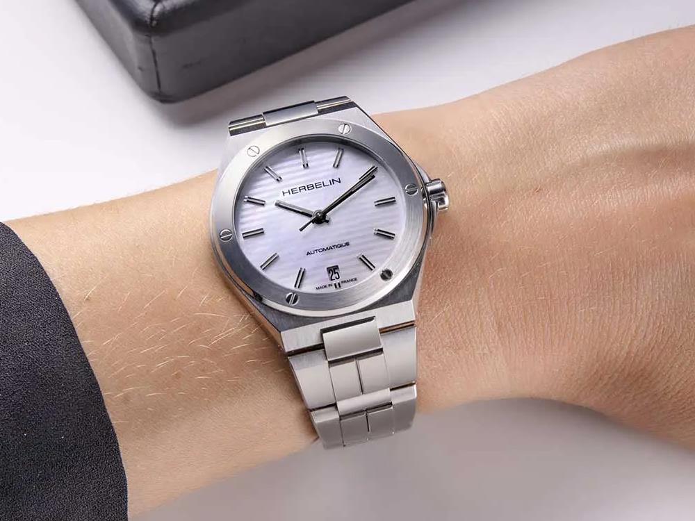 Reloj Automático Herbelin Cap Camarat, Blanco, 37 mm, 1545B19