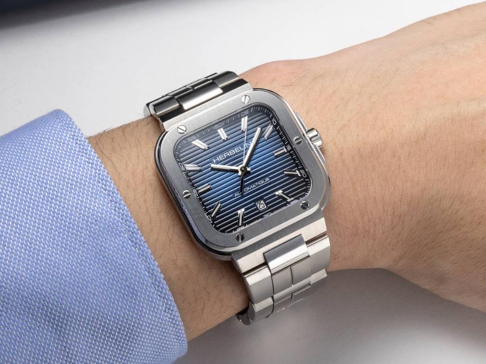 Reloj Automático Herbelin Cap Camarat Square, Azul, 39 mm, 1646B15