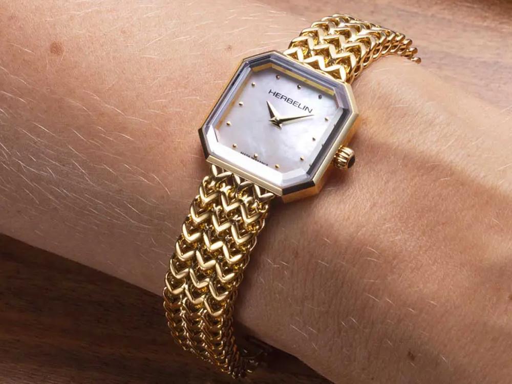 Reloj de Cuarzo Herbelin Octogone, Acero Inoxidable, Blanco, 22 mm, 17436BP19
