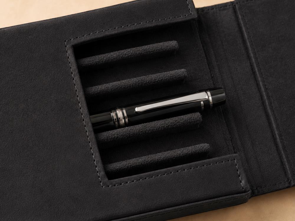 Estuche Iguana Negro 6, PEN-CASE-BLACK-6
