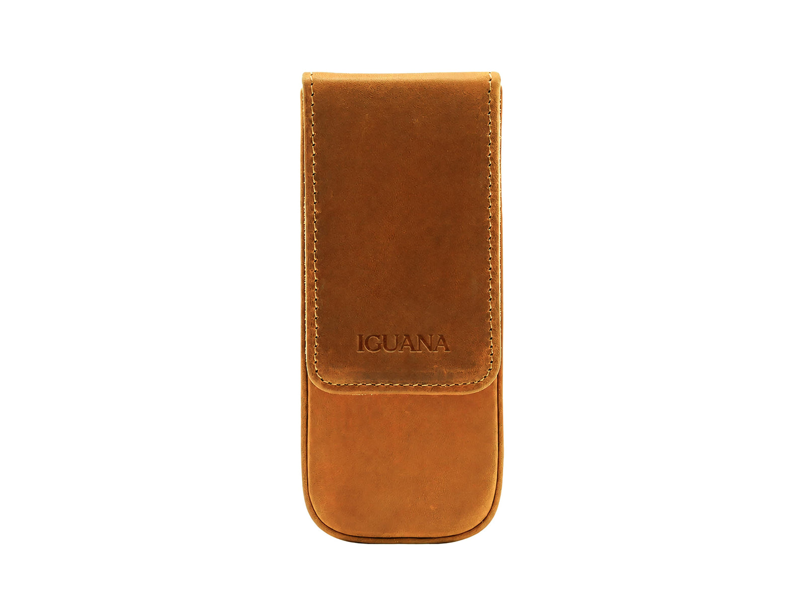 Estuche Iguana Camel para 3 piezas de escritura, PEN-CASE-CAMEL-3