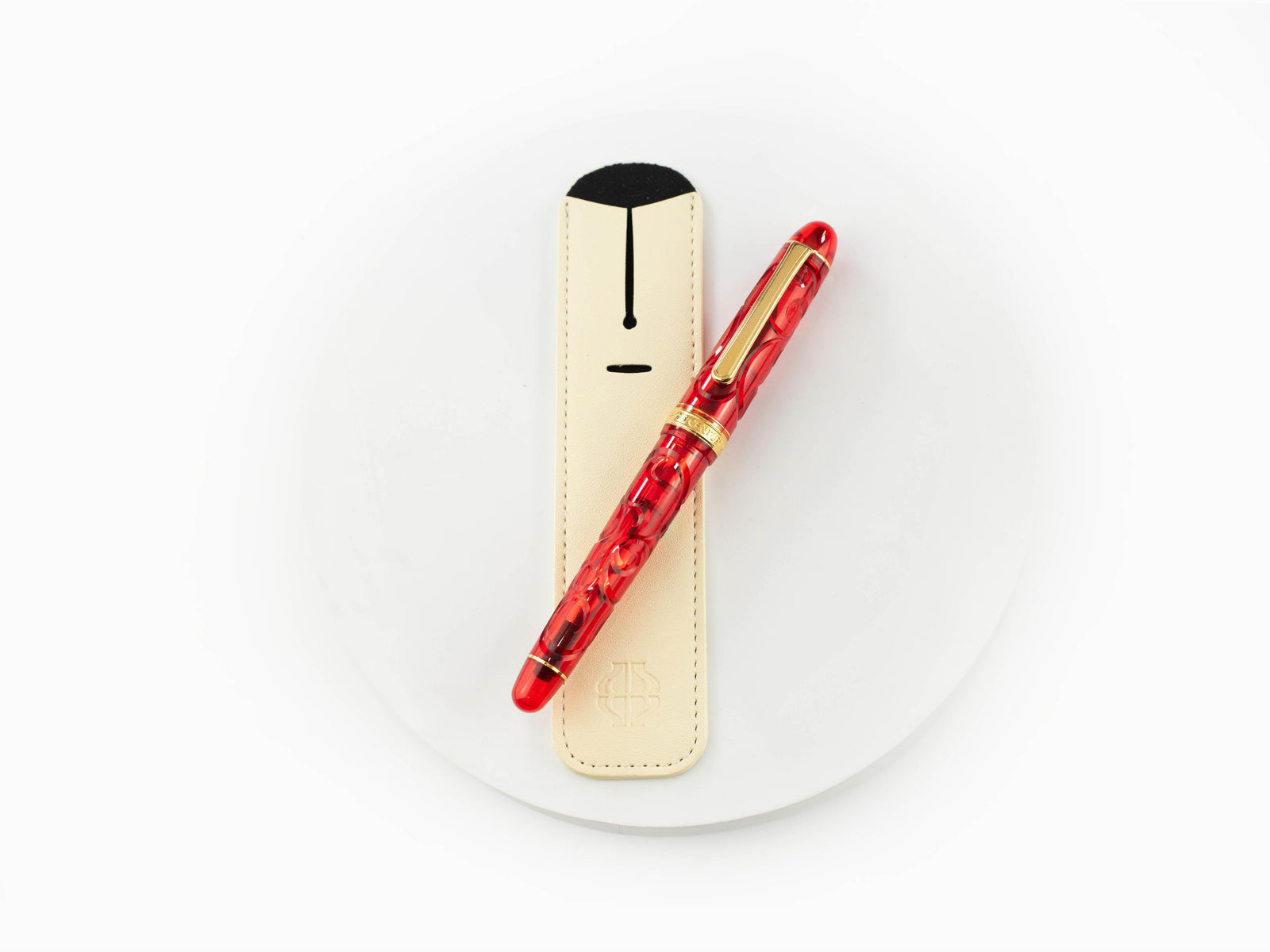 Funda de escritura Iguana Light Cream