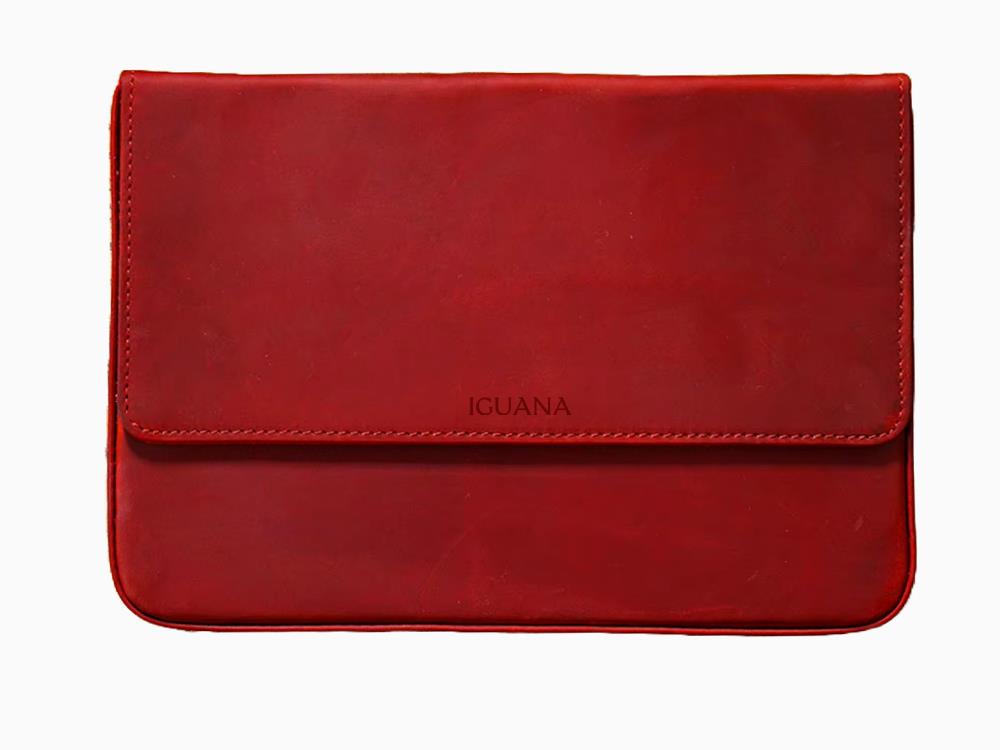Estuche Iguana Rojo, 12 Piezas de Escritura