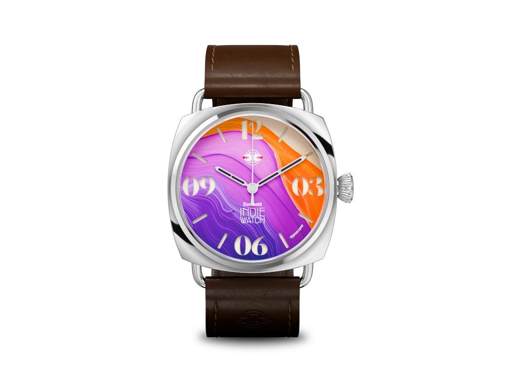 Reloj Automático Indie Watch Zermatt, Rosa, 44 mm, 31P