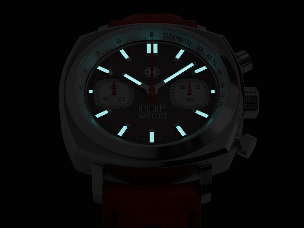 Reloj de Cuarzo Indie Watch Strum, Antracita, 42 mm, Cronógrafo, 521B