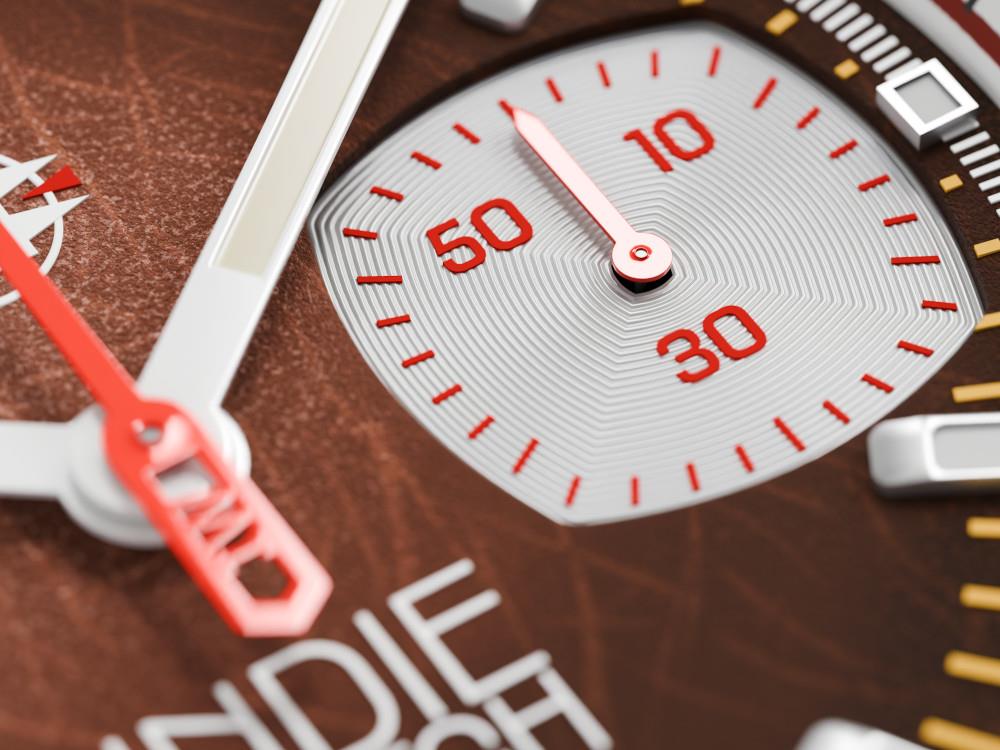 Reloj de Cuarzo Indie Watch Strum, Marrón, 42 mm, Cronógrafo, 521S