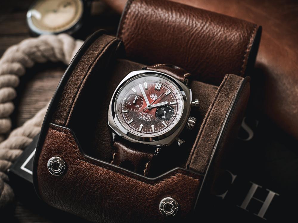 Reloj de Cuarzo Indie Watch Strum, Rojo, 42 mm, Cronógrafo, 521T