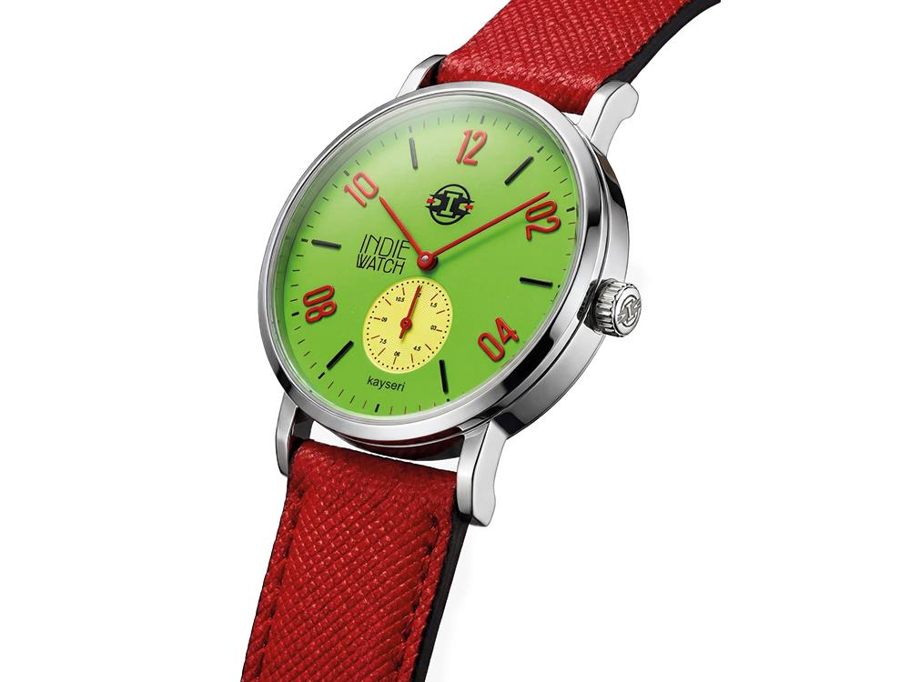 Reloj de Cuarzo Indie Watch Kayseri, Acero Inoxidable 316L, Verde, 38 mm, 76F