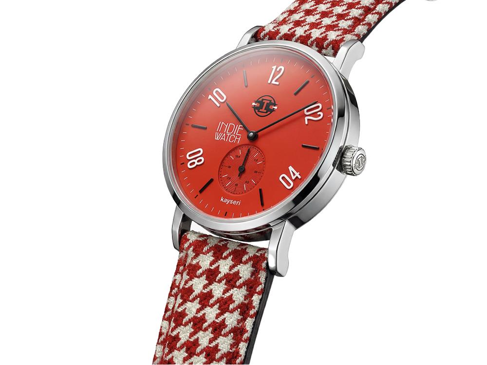 Reloj de Cuarzo Indie Watch Kayseri, Acero Inoxidable 316L, Rojo, 38 mm, 76Q