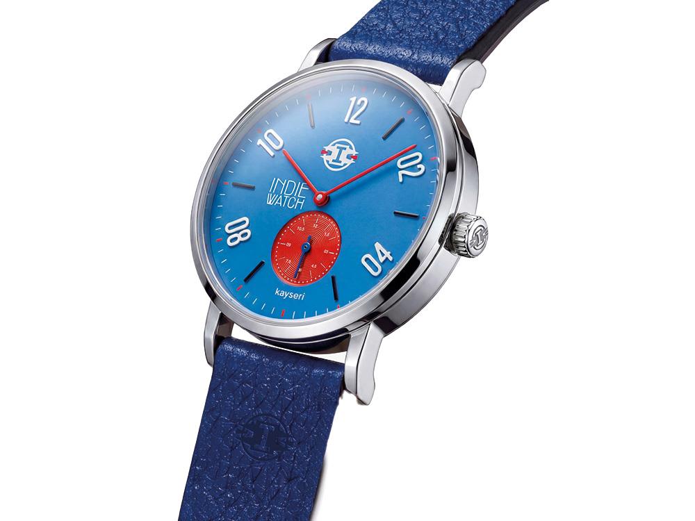 Reloj de Cuarzo Indie Watch Kayseri, Acero Inoxidable 316L, Azul, 38 mm, 76X