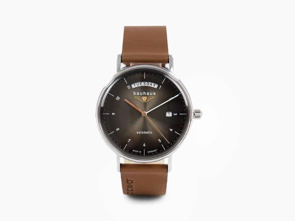 Reloj Automático Bauhaus, Negro, 41 mm, Día y fecha, 2162-2
