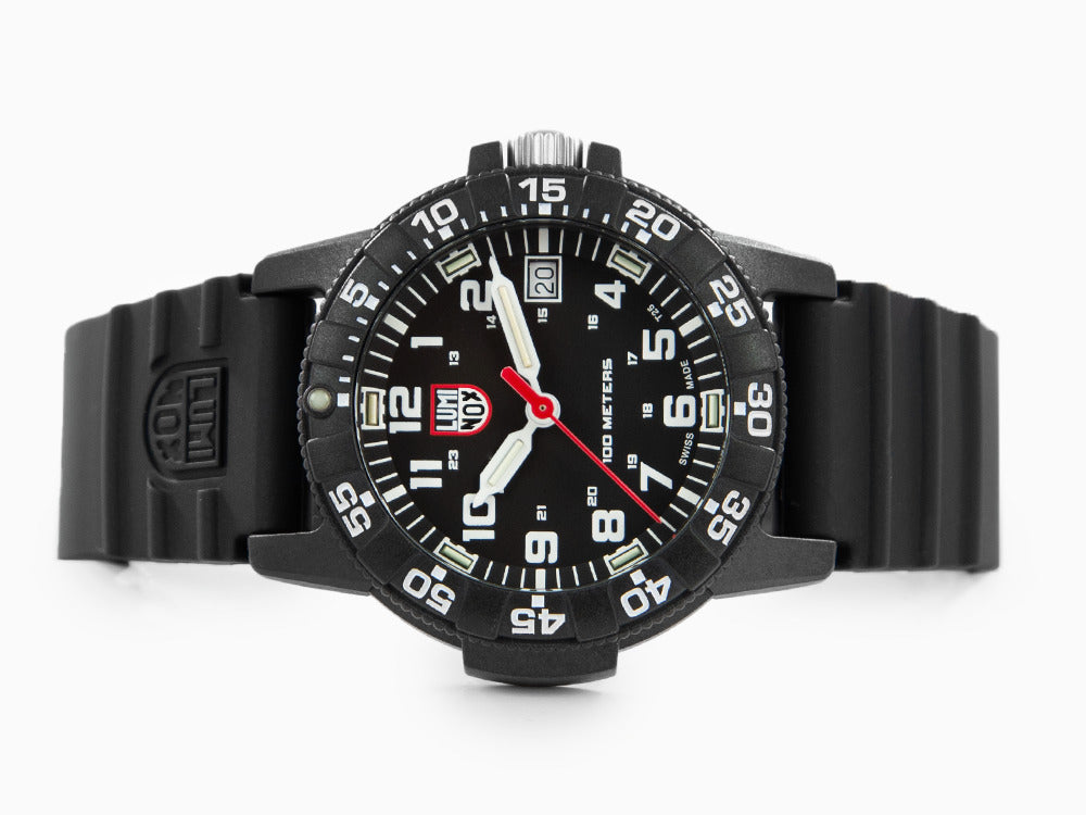 Reloj de cuarzo Luminox Leatherback Sea Turtle, Negro, Carbono, 39mm, 10 atm