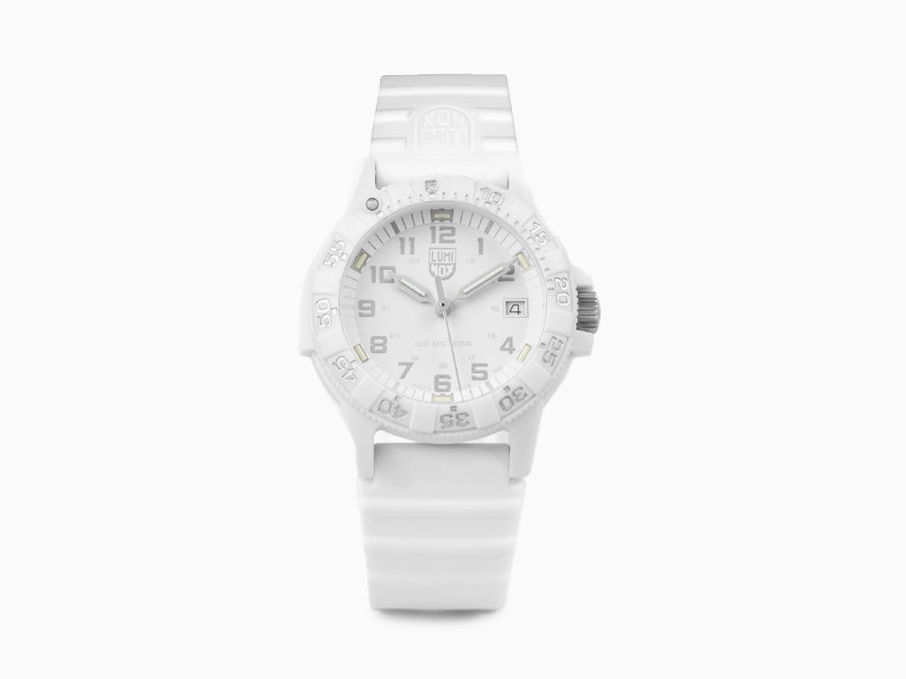 Reloj de Cuarzo Luminox Leatherback Sea Turtle, Blanco, Fibra de vidrio, 39mm