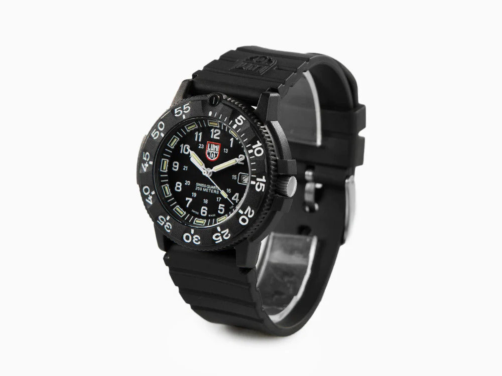 Reloj de Cuarzo Luminox Sea Navy Seal, Carbono, Negro/Blanco, XS.3001