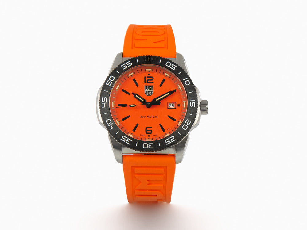 Reloj de Cuarzo Luminox Sea Pacific Diver, Naranja, 44 mm, Día, 20 atm, XS.3129