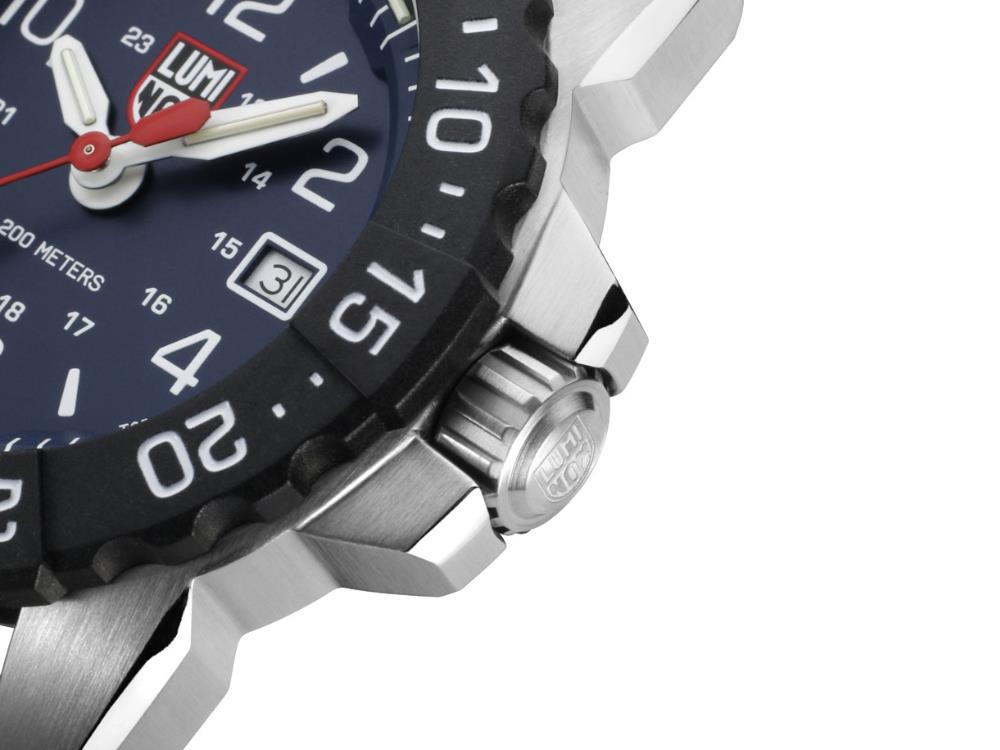 Reloj de Cuarzo Luminox Navy Seal Steel 3250 Time Date Series, Azul, XS.3254.CB