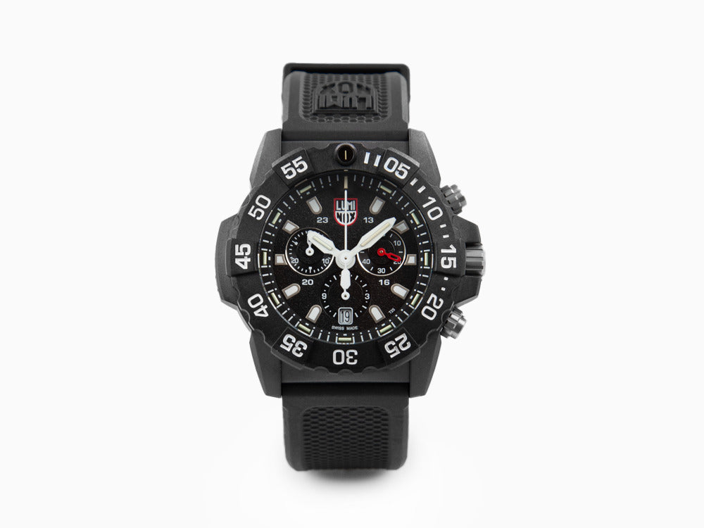 Reloj de Cuarzo Luminox Sea Navy Seal Chronograph 3580 Series, Negro, XS.3581