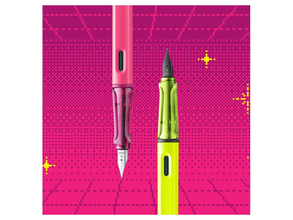 Pluma Estilográfica Lamy Safari Neon Yellow, Edición Especial, 1241854
