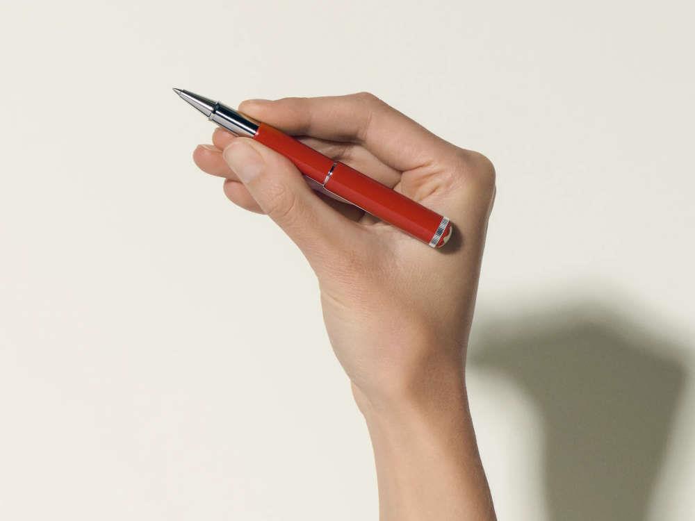 Roller Montblanc Heritage Rouge et Noir Baby Coral, Resina preciosa, 127857