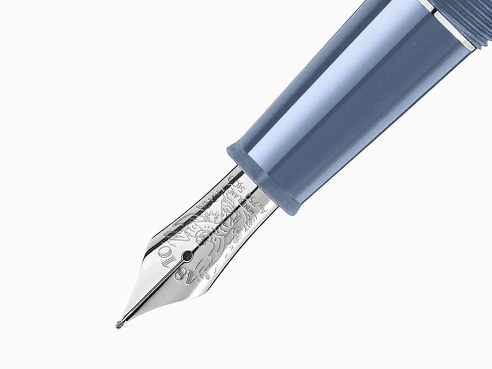 Pluma Estilográfica Montblanc Meisterstück Glacier Doué , Azul, 129403
