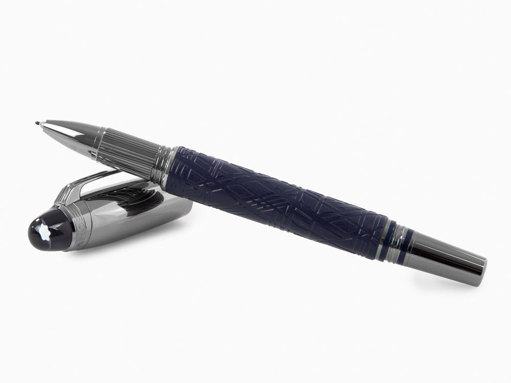 Fineliner Montblanc StarWalker SpaceBlue Doué, Adornos en rutenio, 130216