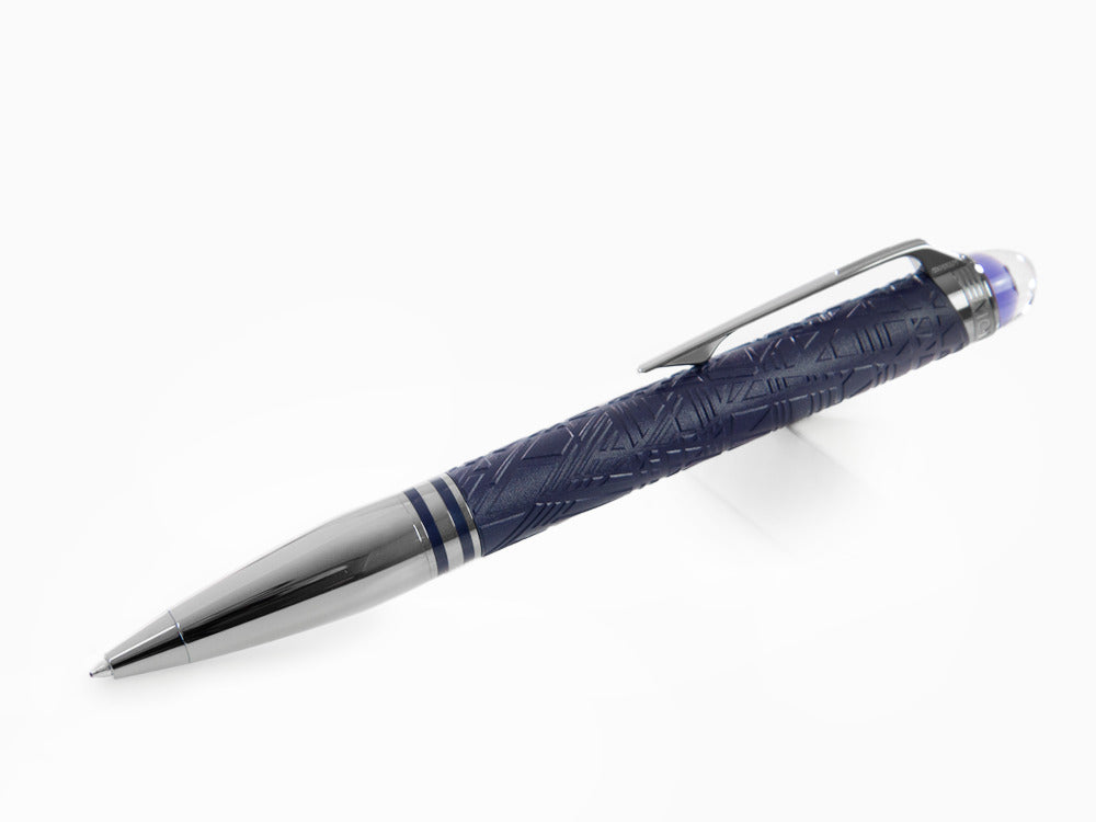 Bolígrafo Montblanc StarWalker SpaceBlue Doué, Adornos en rutenio, 130217