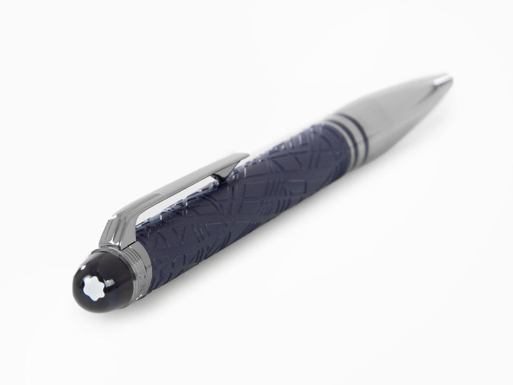 Bolígrafo Montblanc StarWalker SpaceBlue Doué, Adornos en rutenio, 130217