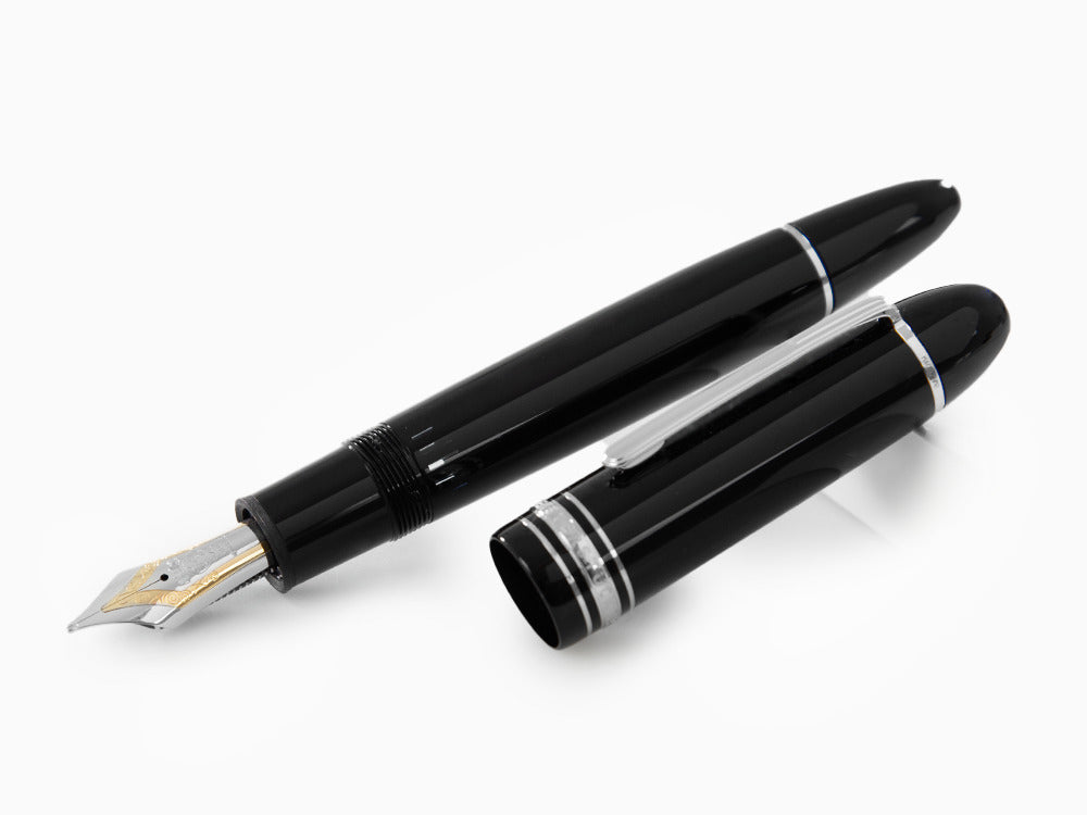 Pluma Estilográfica Montblanc Meisterstück 149 Platinum, Negro, 132105