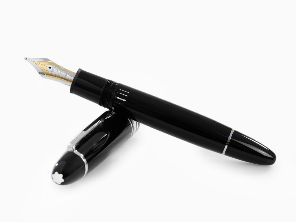 Pluma Estilográfica Montblanc Meisterstück 149 Platinum, Negro, 132105