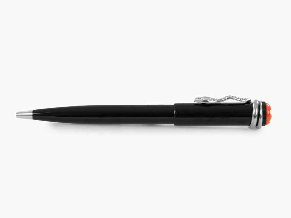 Bolígrafo Montblanc Heritage Rouge & Noir, Adornos en Platino, 132110