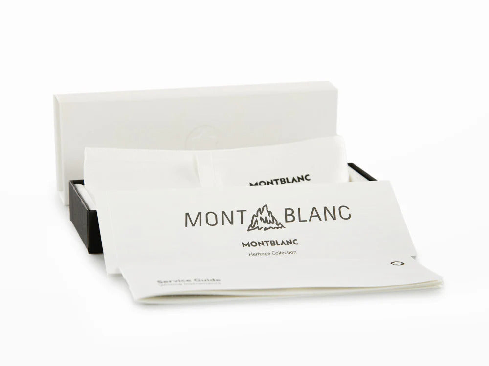Bolígrafo Montblanc Heritage Rouge & Noir, Adornos en Platino, 132110