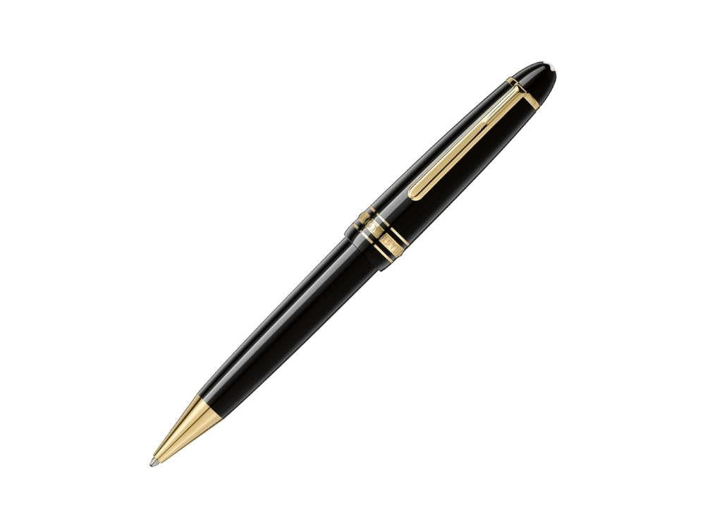 Bolígrafo Montblanc Meisterstück 161, Resina preciosa, Negro, 132452