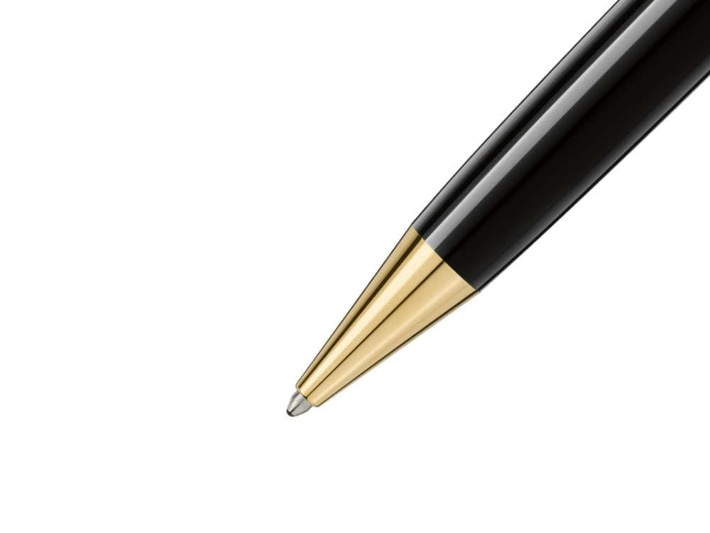 Bolígrafo Montblanc Meisterstück 161, Resina preciosa, Negro, 132452