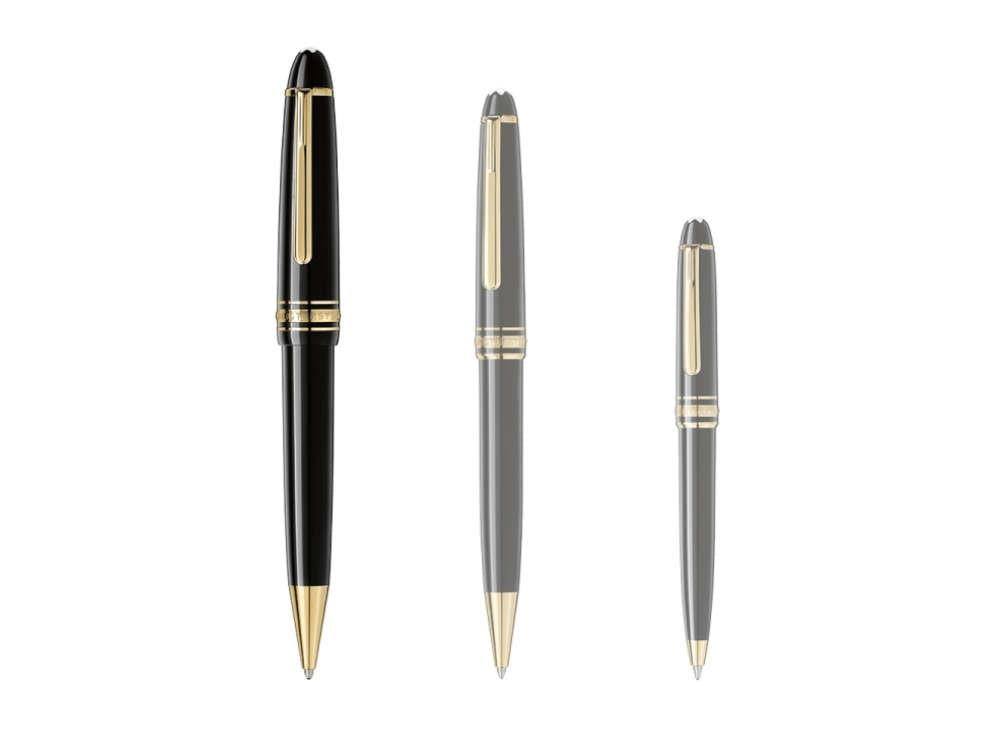 Bolígrafo Montblanc Meisterstück 161, Resina preciosa, Negro, 132452