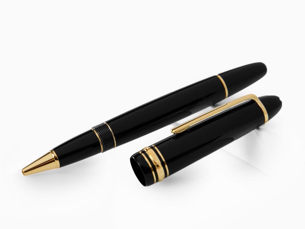 Roller Montblanc Meisterstück LeGrand, Adornos en oro, Negro, 132454