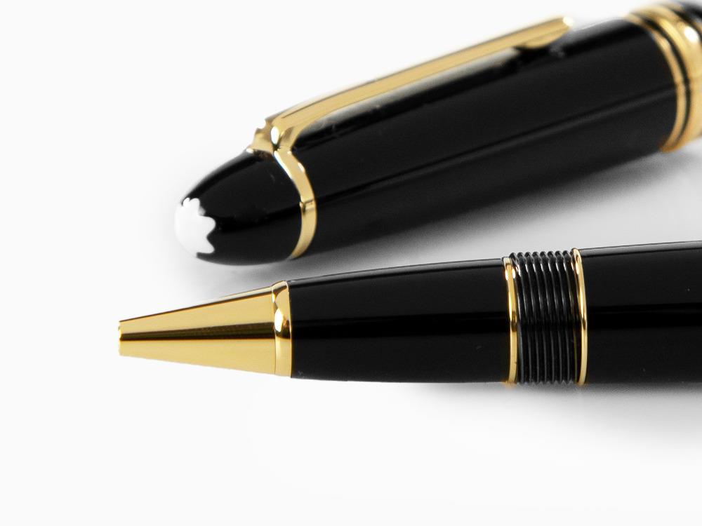 Roller Montblanc Meisterstück LeGrand, Adornos en oro, Negro, 132454