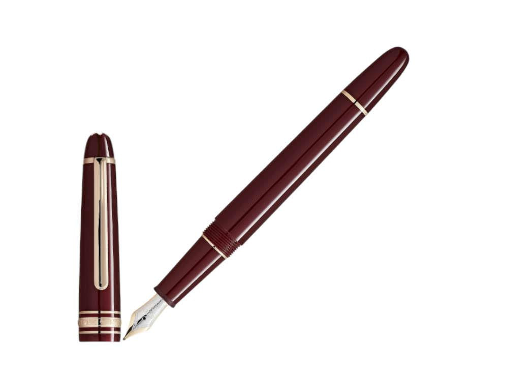 Pluma Estilográfica Montblanc Meisterstück Burdundy Red Classique 133014