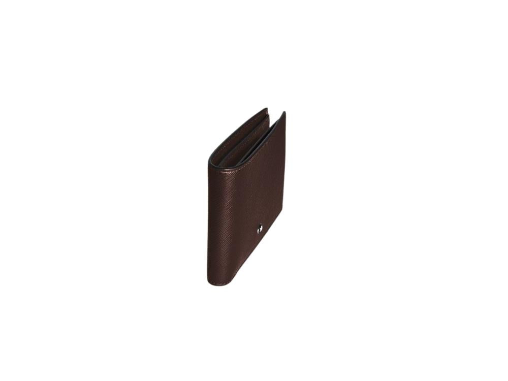 Cartera Montblanc Sartorial 6cc Ebony, Piel, 223009