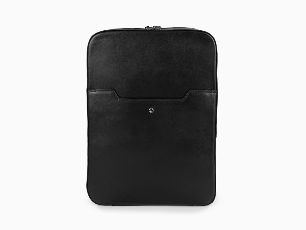 Mochila Montegrappa Signet Series, Piel, Negro, Cremallera, IC00BP00