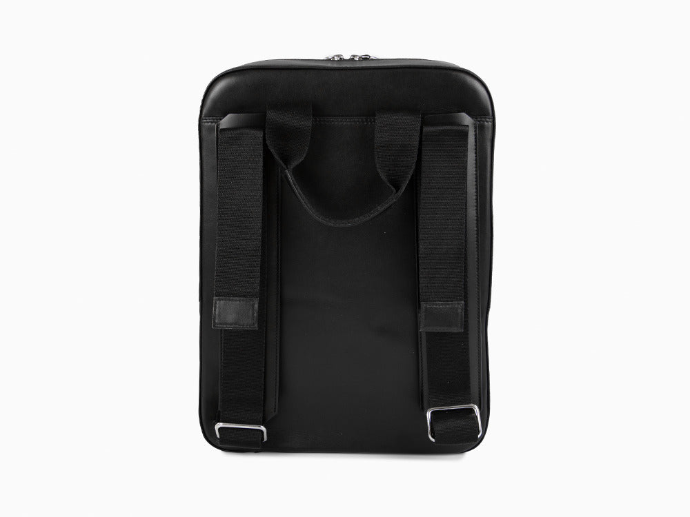 Mochila Montegrappa Signet Series, Piel, Negro, Cremallera, IC00BP00