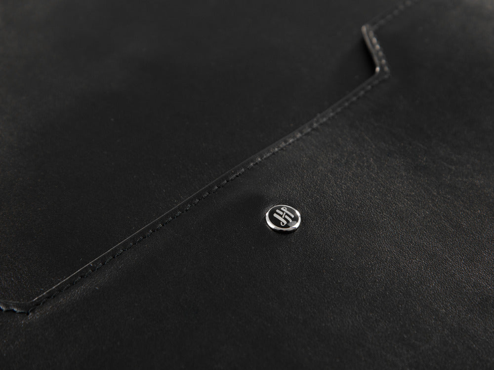 Mochila Montegrappa Signet Series, Piel, Negro, Cremallera, IC00BP00