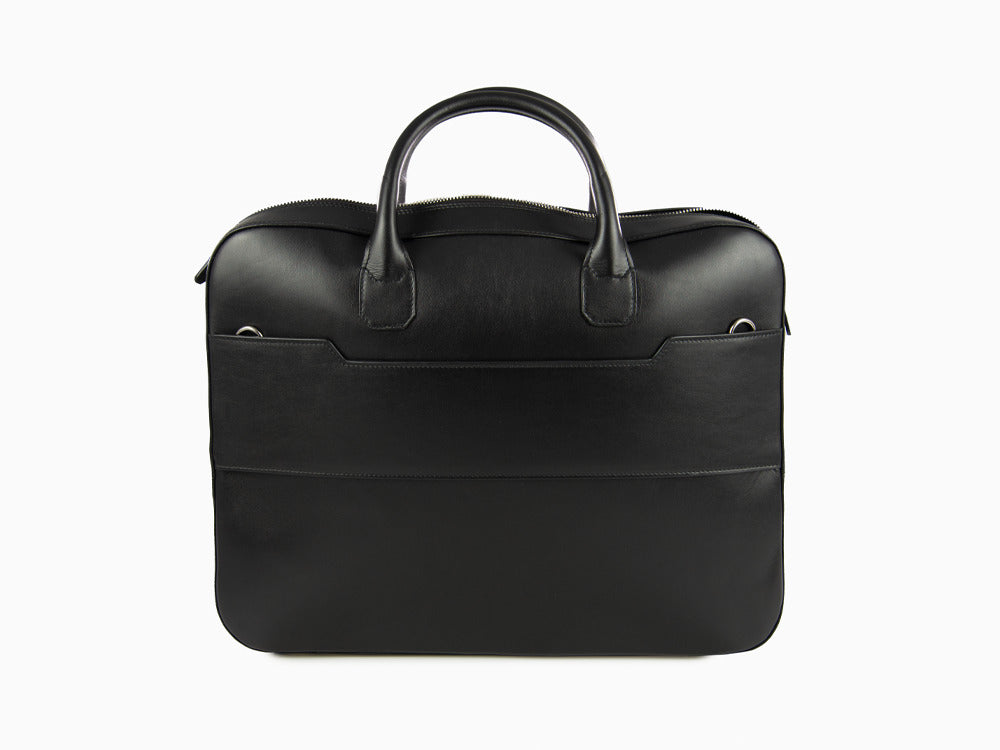 Bolsa para portátil Montegrappa Signet Series, Piel, Negro, IC00LB03