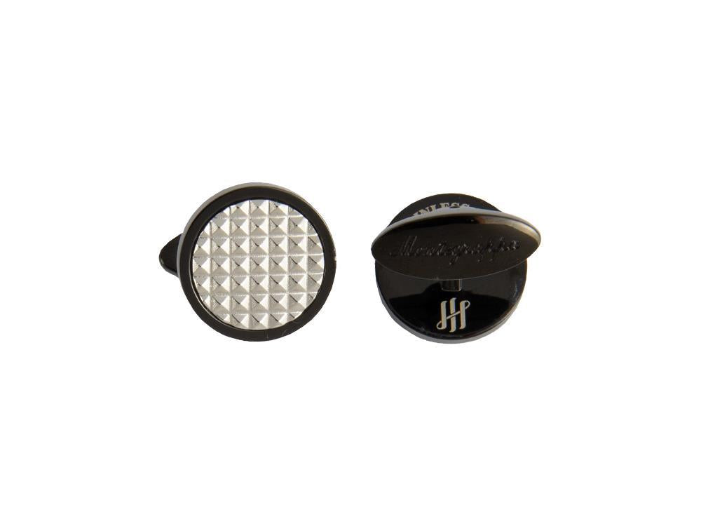 Gemelos Montegrappa Clou, Acero inoxidable, IP Black, IDCPCLBS