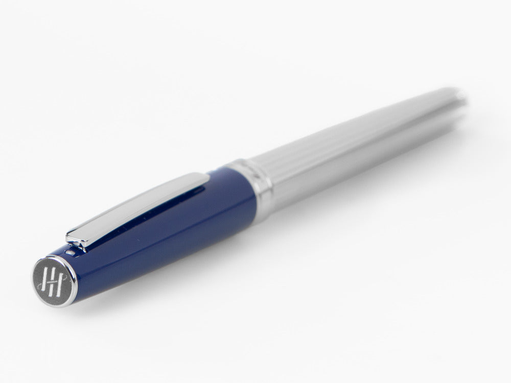 Roller Montegrappa Armonia Duetto, Acero, Azul, ISA1MRAB