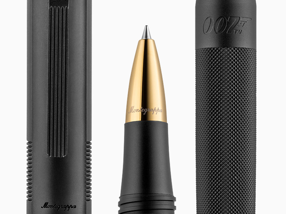 Roller Montegrappa 007 Special Issue James Bond, Aluminio, Negro, ISBJRRUC