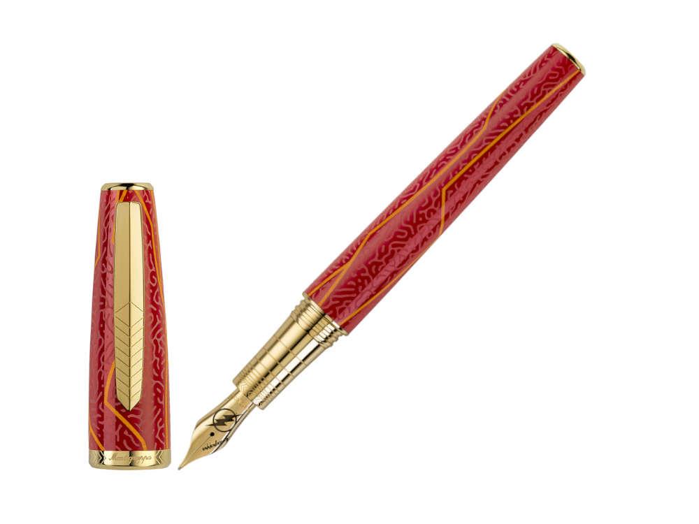Pluma Estilográfica Montegrappa DC Comic Flash Edición Limitada ISFLN-AR